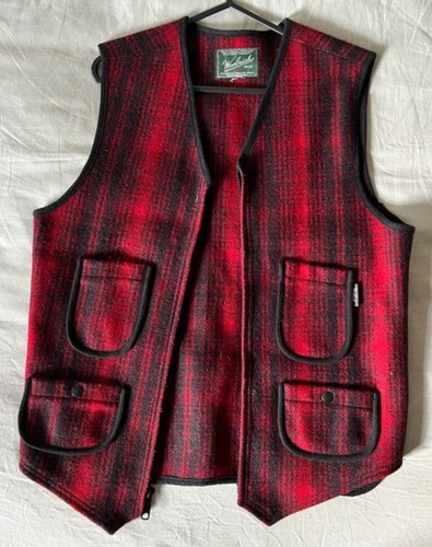 Gilet lana rosso vintage